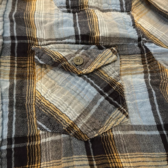 Unionbay Men Plaid Quilted 100% Cotton Long Sleeve Button Down Hooded Shirt sz L - Picture 4 of 11